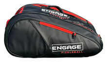 Load image into Gallery viewer, Pickleball Team Bag Backpack: Black with Red Accents