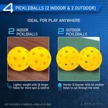 Load image into Gallery viewer, Ben Johns Blue Lightning Pickleball Set