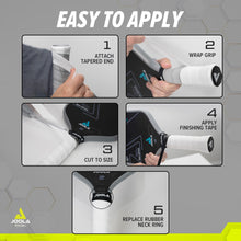 Load image into Gallery viewer, Premium White Overgrip: 4 Pack