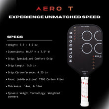 Load image into Gallery viewer, Pro Aero T 16mm Pickleball Paddle