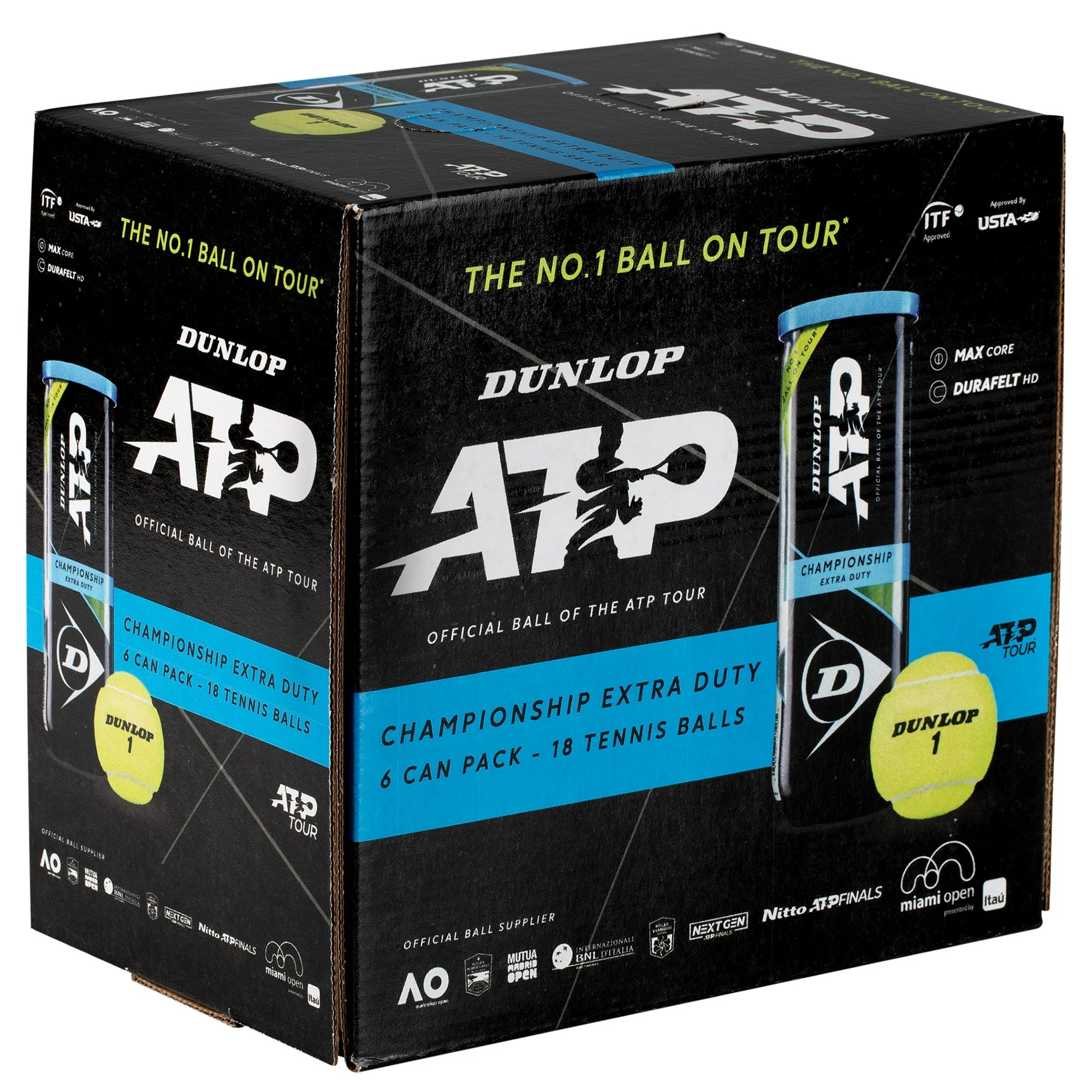 Dunlop ATP Championship Extra Duty Tennis Balls